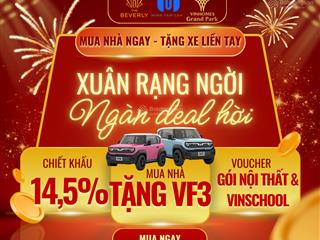 Mua nhà ngay  tặng liền tay xe vf3. cam kết giá rẻ nhất thị trường 1pn + 3tỷ2 2pn 4tỷ4 3pn 6tỷ9