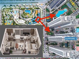 Bán căn hộ 2pn 63m2 thiết kế đẹp nhất a2 lumiere  view bể bơi giá tốt chỉ 4,3 tỷ, htls 0% t7/2027