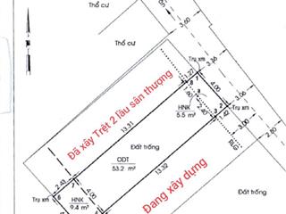 68m2 đất trống  hẻm xe hơi  sổ vuông tô ngọc vân, phường 15, gò vấp dt 4*17m