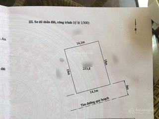 Bán đất hoàng thế thiện không có lô thứ 2  sđcc, 253,8m2(r = 14,1m) vuông đét  chỉ 6x,x triệu/m2