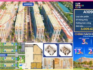 Hàng hiếm chung cư lô góc view công viên + hồ cảnh quan trong dự án sun urban 55m2 giá chỉ 3 tỷ