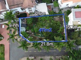 Bán đất biệt thự 2 mt sông khu compound villas river mark trần não, quận 2, dt 411m2 giá 340tr/m2