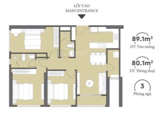 Chính chủ cần bán căn hộ masteri weight tòa b tầng 28  30 căn 09 diện tích 80m2, vào ở ngay