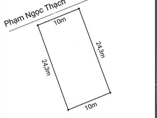 Bán đất mặt tiền phạm ngọc thạch, phường phú mỹ. 10*24m thổ cư 120m2