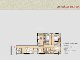 Bán căn hộ 161m2  3pn  4wc, giá 2 tỷ 850 triệu, nhà có nội thất.  mr. tùng 0964 690 ***