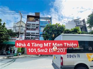 Ở xa không quản lý nổi bán nhà 4 tầng mt đường man thiện nhựa 30m  5x20m  sẵn thu nhập 30tr/tháng