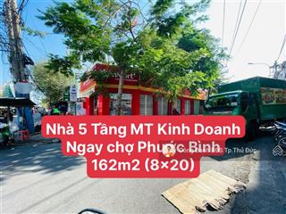 Giảm mạnh nhà 5 tầng mt khu phước bình  8x20m  sầm uất kinh doanh  giá 100tr/m2