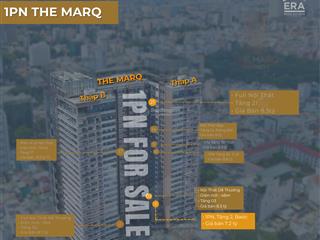 12 căn hộ 1pn hạng sang the marq district1 có gía bán 7.2 tỷ | update giá bán 1pn the marq 9/2024