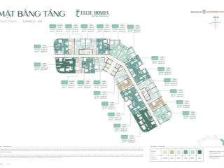 Độc quyền căn 1pn 45.31m2 ban công side by side. tầng trung view đẹp dự án lumiere springbay