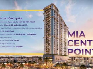 BOOKING CĂN HỘ MIA CENTER POINT TRUNG TÂM ĐÀ NẴNG NHẬN NGAY 5 CHỈ VÀNG