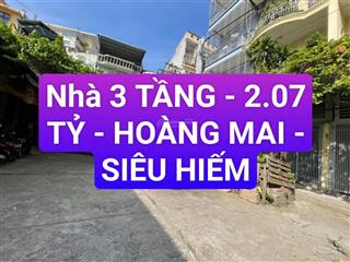 Bán nhà 3 tầng ngõ trương định 23m2 giá 2,07 tỷ vnd, số nhà 1x ra tới phố, chưa sổ