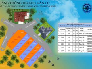 Bán đất tại xã cao dương, lương sơn, hòa bình, 400 triệu, 120m2, view đẹp, giá cực chất