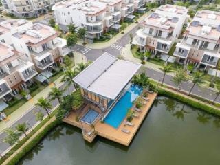 Hh 1% bán nhà mt đường 30m trục chính khu biệt thự dragon villa q9 7x15m trệt 2 lầu đường 30m