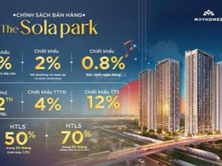 Sola park booking đợt 1 ck 16% căn 1pn+ 1 giá 2,14tỷ  2pn giá 2,6tỷ  3pn giá 3,7tỷ htls 30 tháng