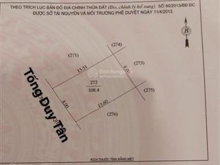 Bán đất mặt đường tống duy tân gần đường hải thượng lãn ông chỉ 1 lô duy nhất bán