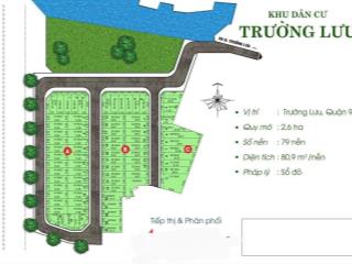 Bán đất đường trường lưu, quận 9, dt 75m2 có sổ từng nền, mua đầu tư tốt, gần chợ