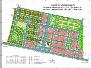 Xả lỗ còn 10 nền 100m2 kdc bình nguyên, bình dương chỉ 17tr/m2. có sổ riêng từng nền, gần big c.