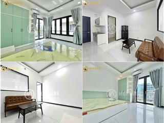 Trống căn hộ 1pn bancol 40m2  siêu thoáng, tone màu xanh pastel  phan văn trị, gần đh văn lang