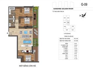 Bán cắt lỗ căn chung cư cao cấp golden river  vườn trên cao  view hồ tây, 142m2 giá 12 tỷ