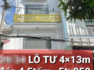 NHÀ 5 TẦNG LÔ TƯ -  BHH A - BÌNH TÂN, NHỈNH 5 TỶ 5