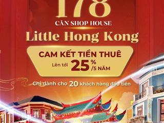 Lợi nhuận kép 2 dòng tiền khi đầu tư shophouse little hong kong chinatown tại đại đô thị ocean city