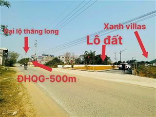 Cắt lỗ gấp lô đất 75m2 trục chính kinh doanh sầm uất. cạnh xanh villas, đối diện cổng trường đhqg