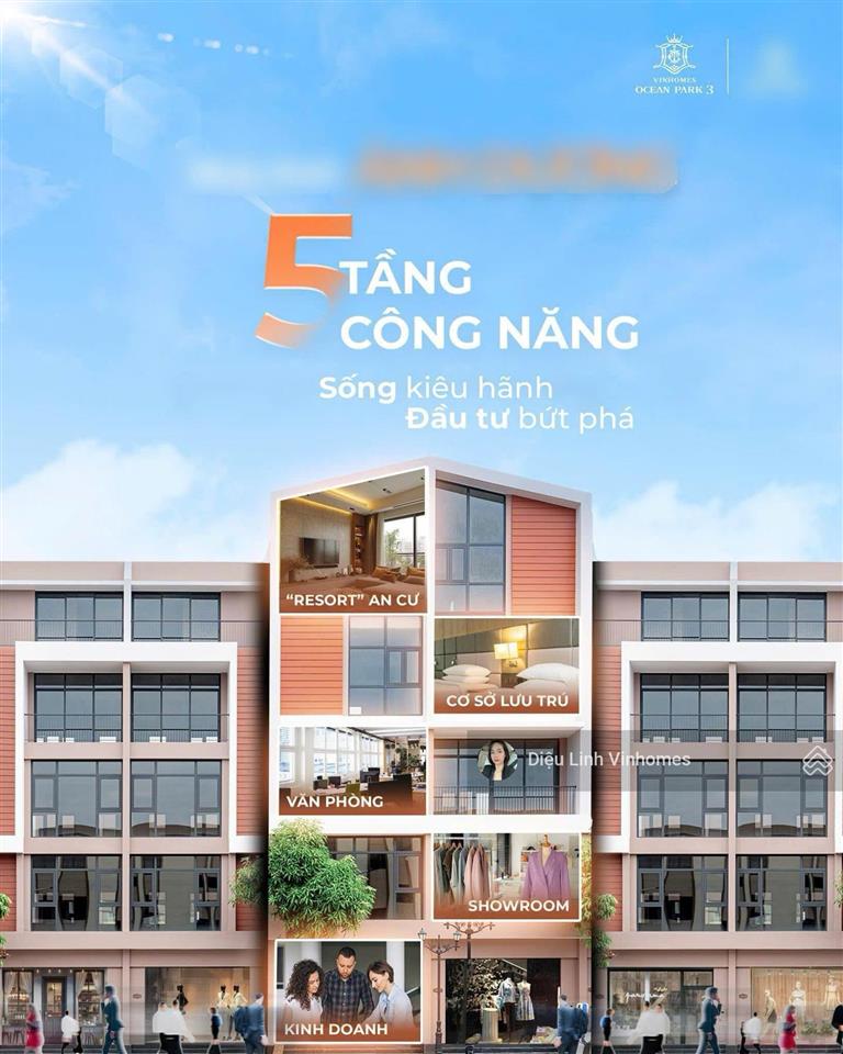 Cần bán gấp phố biển 85m2 giá 12,5 tỷ  đối diện 45 tòa nhà ở xã hội vin ocp3,  0916 065 ***