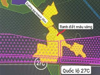 Siêu hot đầu năm 2025 sở hữu ngay quỹ đất vàng mặt tiền quốc lộ 27c chỉ với 550k/m