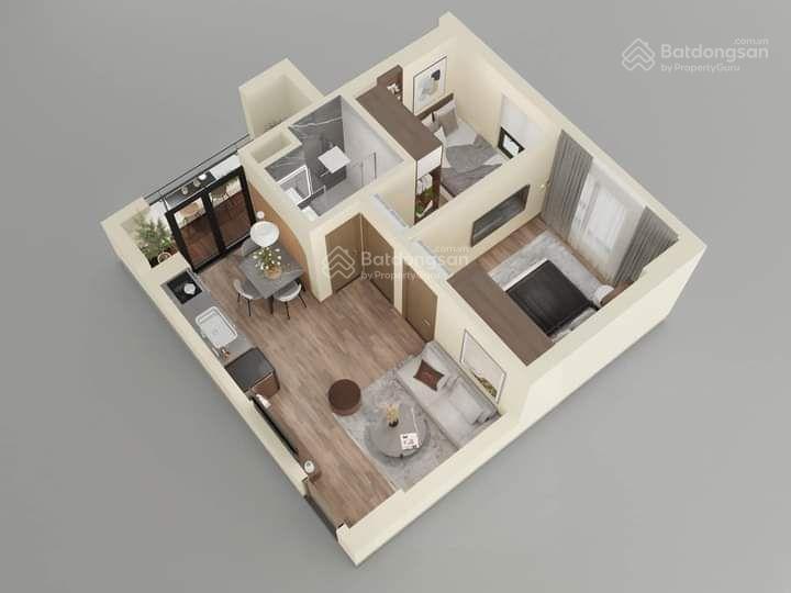 830tr bạn sở hữu căn 1 + 1 vệ sinh view hồ view cầu mai đình