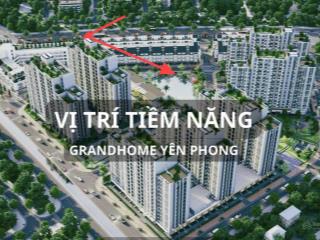 Bán căn hộ chung cư grandhome yên phong hai ngủ góc tầng cao đẹp hướng đông nam