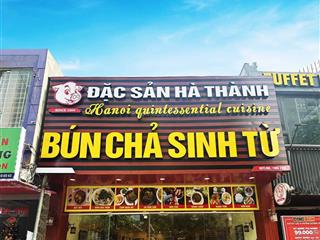 Cho thuê mặt bằng kinh doanh phố trung hòa, dt 50m2, mt 4,5m. mọi mô hình, thông sàn