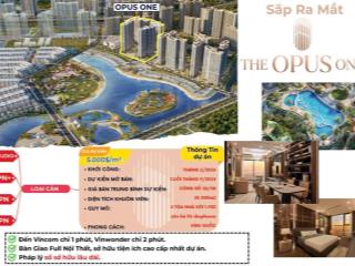 Nhận booking opus one 50 triệu/suất vinhomes grand park chiết khấu 200 triệu trước ngày 04/9/2024