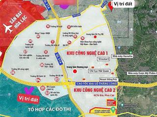 E có lô đất víp nhất khu vực hoà lạc diện tích 60100m2 chỉ với 1.8 tỷ đồng. khu đất đồi sen