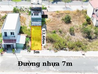 Bán gấp 63m2 (5x12.60m), đường 7m, full thổ cư, gần trường học ngô thời nhiệm