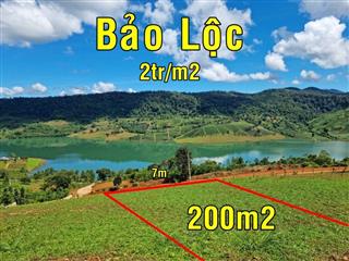 Đất Nghĩ Dưỡng Bảo Lộc View hồ daklong thượng 200m2 có tc. sổ sẵn 3tr/m