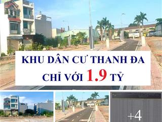 Giá siêu mềm từ 1 tỷ 9 thích hợp đầu tư kd tại vị trí cực đẹp ngay kdc thanh đa,bình thạnh 80200m2