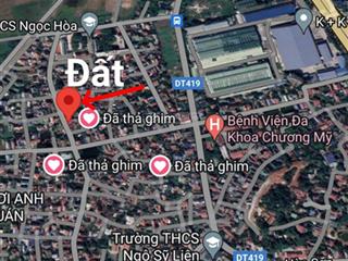 Cần bán 43,5m2 đất chúc lý  ngọc hoà thị trấn chúc sơn giá 1, x tỷ