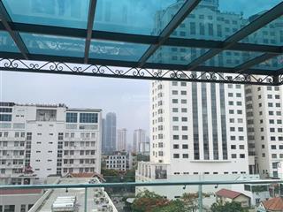 Bán tòa building mới xây đường hoàng quốc việt. diện tích 80m2. mt 7m. 8 tầng thông sàn