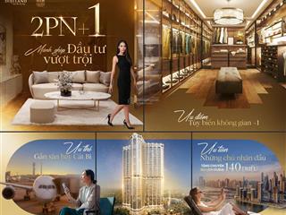 Bán ch 2pn + 1  83,4m2  2wc tại golden crown hải phòng, nội thất chất, tầm view đẹp,  ngay