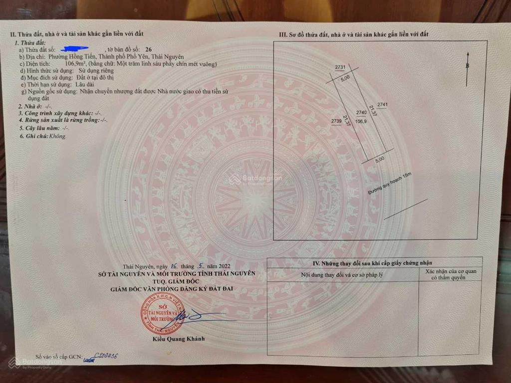 Chính chủ cần bán suất ngoại giao hướng nam, giá rẻ nhất tại dự án việt hàn, chỉ 17tr/m2 đất