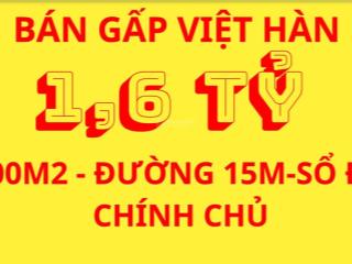 Siêu sale, bán cắt lỗ việt hàn giá chỉ 16 triệu/m2, lô đẹp, sát công viên