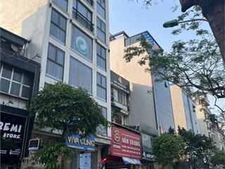 Bán Toà nhà văn phòng 9 tầng  mặt phố sát Hoàng Quốc Việt, Cầu Giấy, vỉa hè rộng ô tô 2