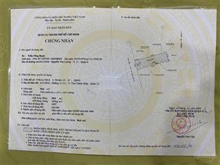 Chính chủ bán đất kinh doanh tân chánh hiệp, quận 12, hcm