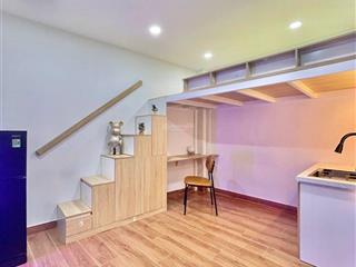 Cho thuê căn hộ duplex, 30m2, ban công thoáng mát, trần bình trọng  ngay trục đường lê quang định
