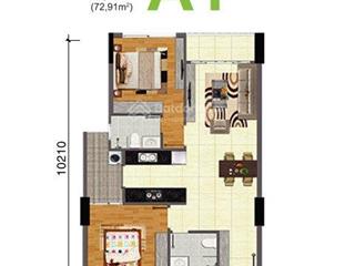 Cho thuê căn hộ lầu 4 , chung cư bộ công an, 70m2, 2pn, 12tr