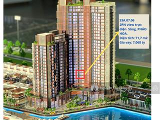 Căn hộ 2pn view trực diện sông hàn  pháo hoa diff  mã 06 siêu hiếm  châu mỹ srt