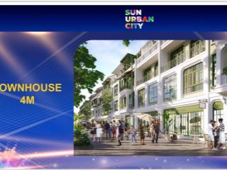 Dòng thấp tầng ra mắt đầu tiên tại sun urban city sở hữu vị trí vô cùng đắc địa tại dự án