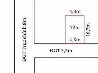 Chính chủ cần bán lô đất thổ cư 72m2 đỗ oto, gần trung tâm xã tân châu, khoái châu, gần phà, dt378