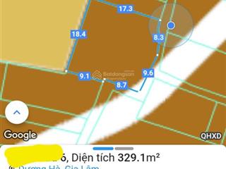 14.8 tỷ/325m2/18mt/lô góc. ngõ thông/ dương hà/gia lâm