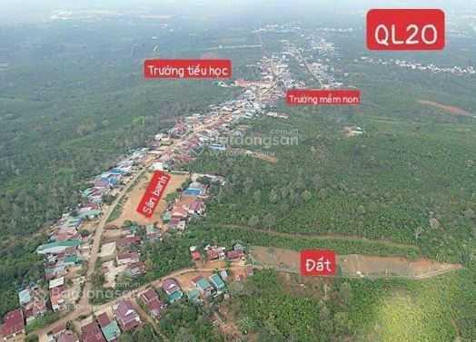 Lô đất ngộp ngay mặt tiền ql 20, 112,6m2 sẵn thổ cư tại lộc an, bảo lâm